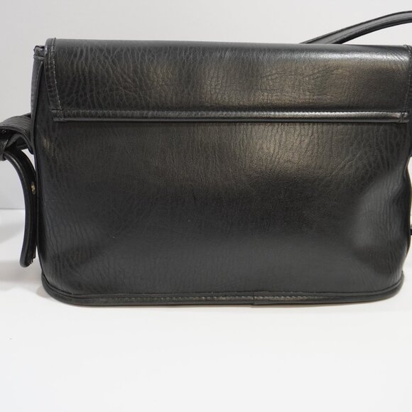 Coach Sonoma Black Pebbled Leather Large Flap Crossbody Bag - Picture 6 of 16